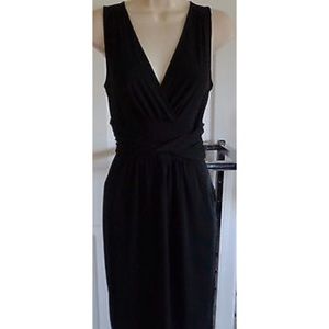 Ann Taylor Loft black stretch dress with pockets