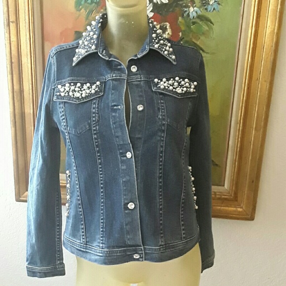 Crystalli Jackets & Blazers - 1 hour low shipping Crystalli Jean jacket.