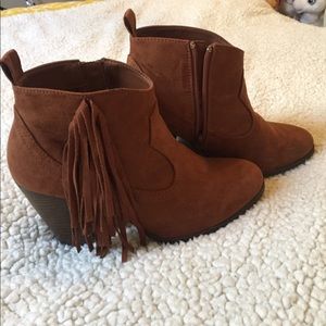 Fringe Ankle Boots