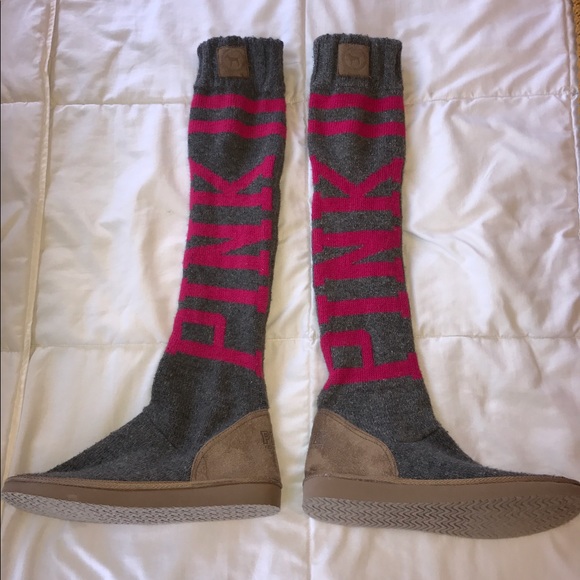 PINK Victoria's Secret Shoes - PINK Victoria's Secret Slipper Boots