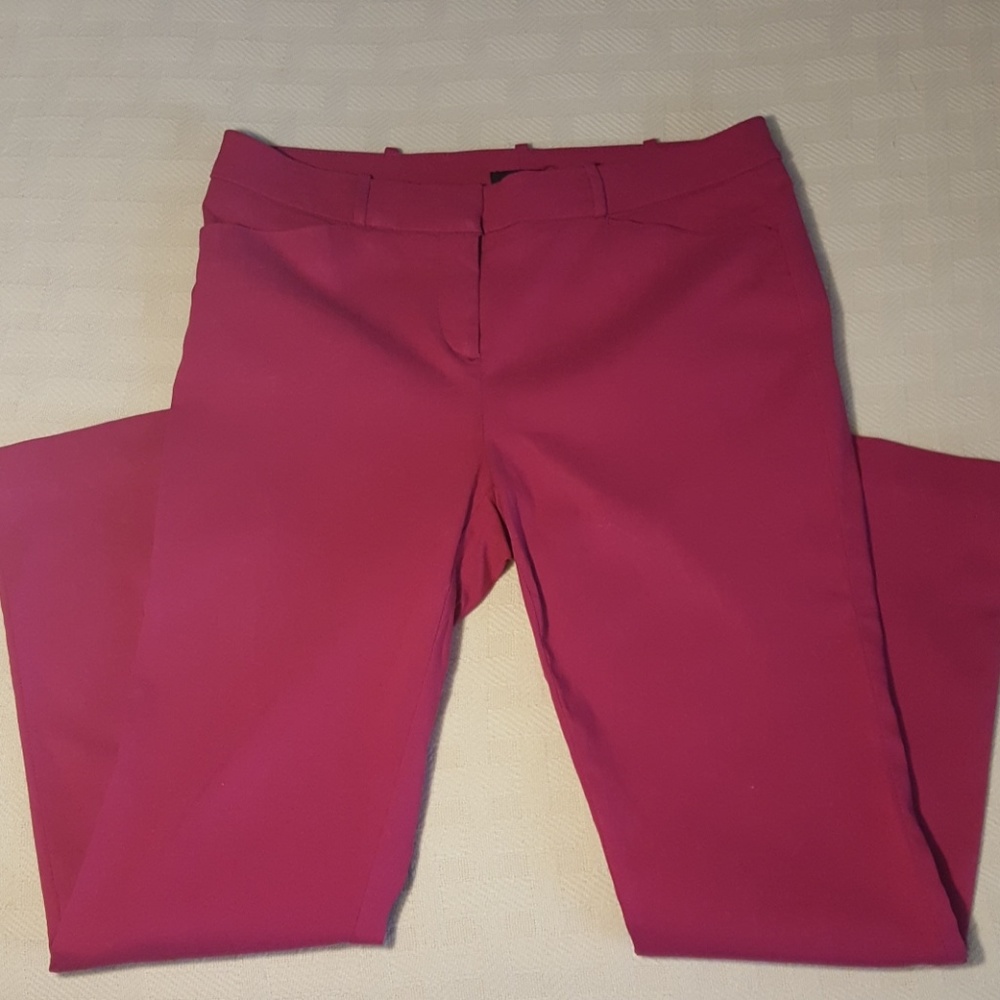 Hot Pink Slim Fit Pants