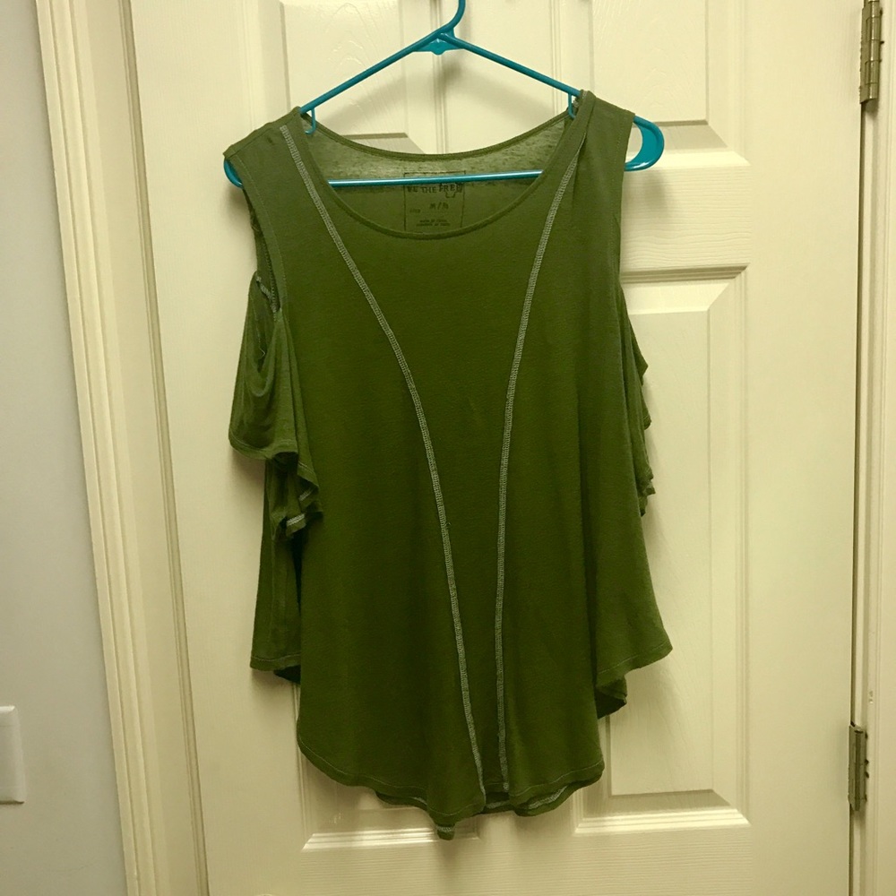 Free People Open Shoulder Shirt