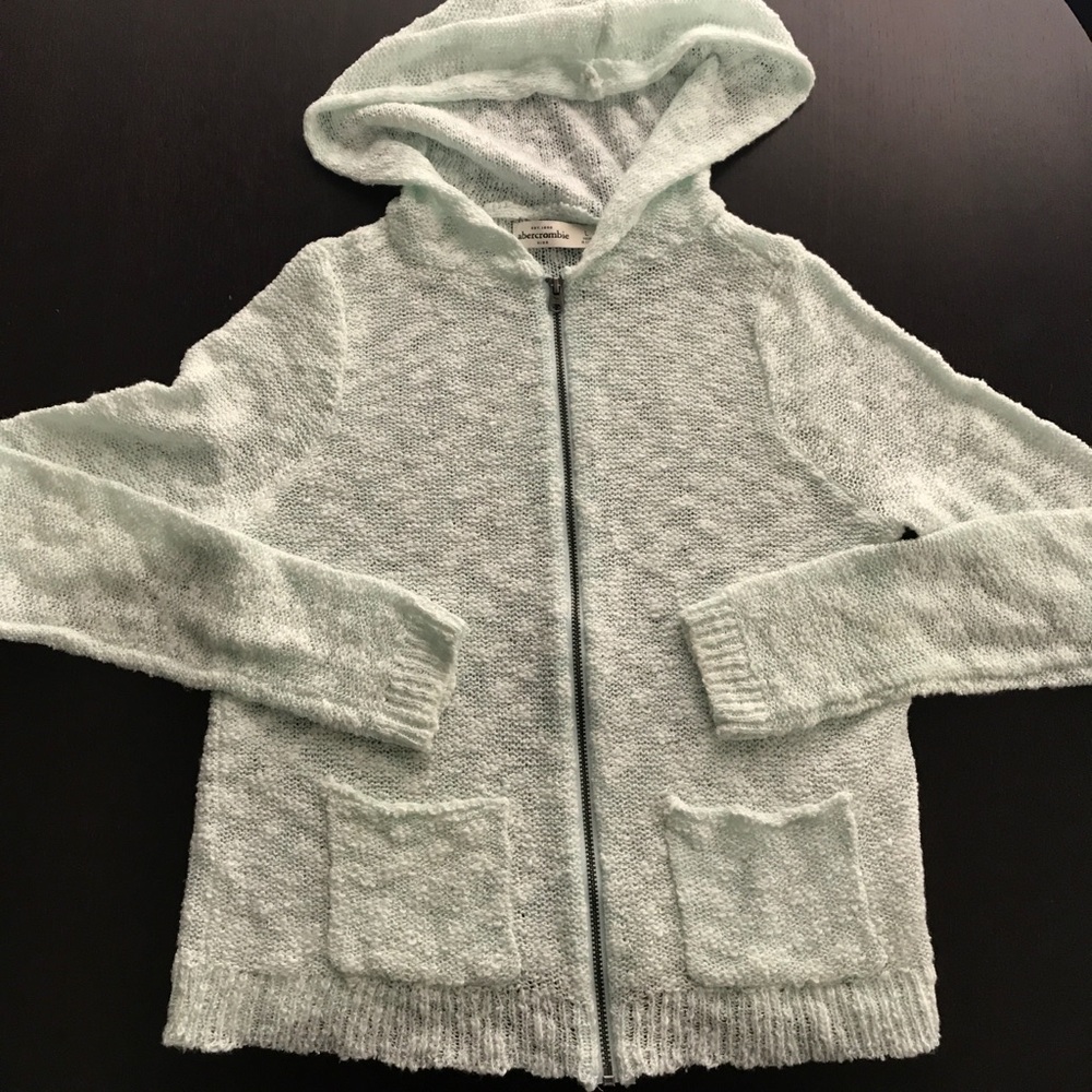 Abercrombie Kids Crocheted Hooded Sweatshirt NEW