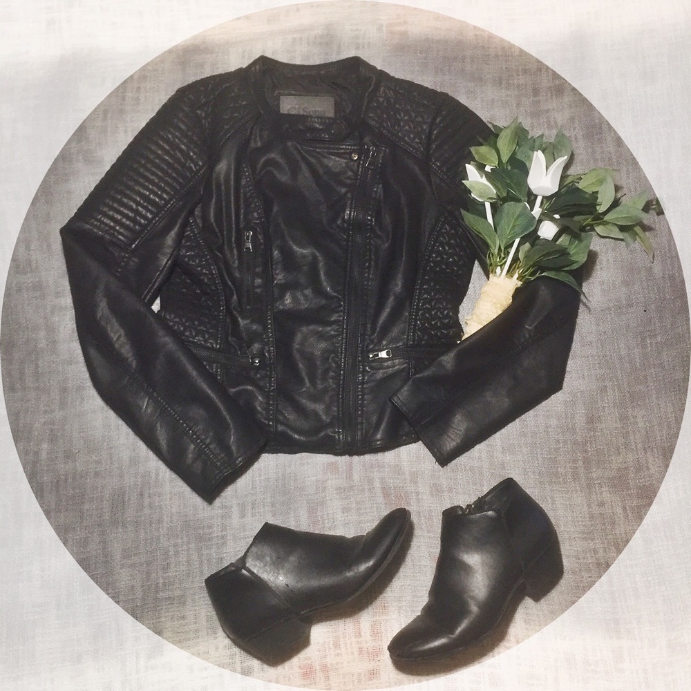 🖤Ci Sono Vegan Leather Motorcycle Jacket🖤