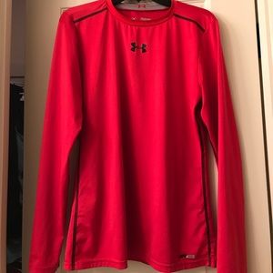 Red boys long sleeve workout shirt