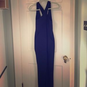 Lord and Taylor navy jumpsuit