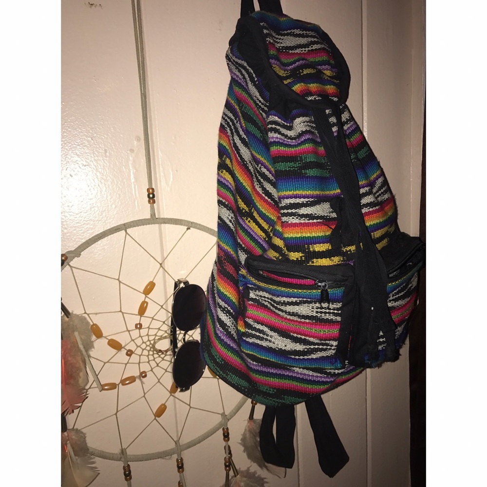 Boho beach drawstring back pack