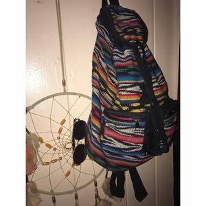 Boho beach drawstring back pack