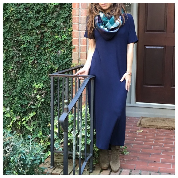 ✨SALE LAST ONE ✨Navy blue shirt sleeve dress - Picture 4 of 8