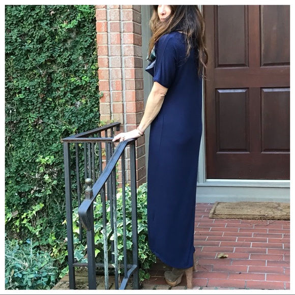 ✨SALE LAST ONE ✨Navy blue shirt sleeve dress - Picture 5 of 8