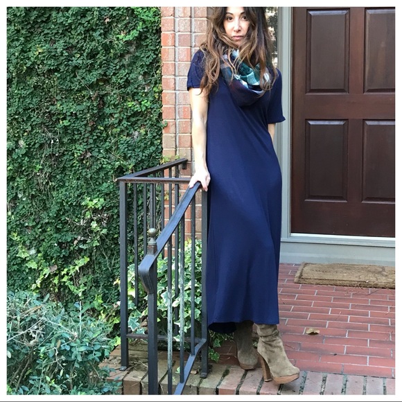 ✨SALE LAST ONE ✨Navy blue shirt sleeve dress - Picture 6 of 8