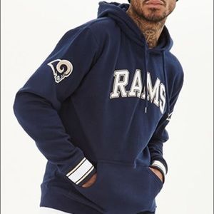 NFL LOS ANGELES RAMS AUTHENTIC FLEECE HOODIE Sz M