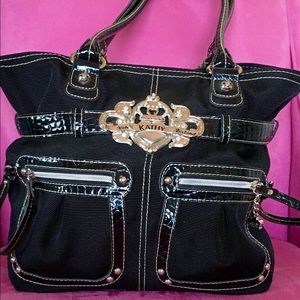 Kathy van Zeeland Black Handbag