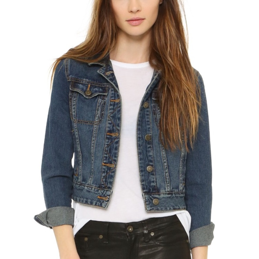 Free People Fitted Denim Jacket