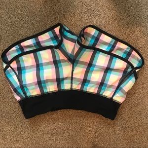 Colorful Lululemon 2-way stretch shorts