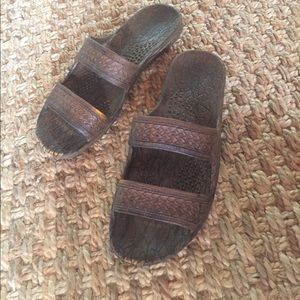 Size 9 Jesus sandals Brown