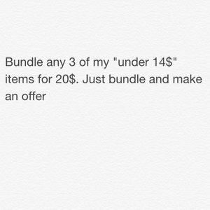 Any 3✨✨ items that are listed under 14$ for 20$