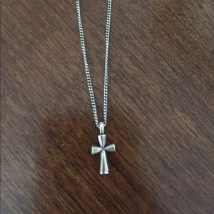 James Avery sterling silver cross necklace