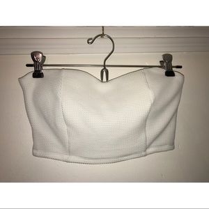 Padded strapless crop top/ bandeau