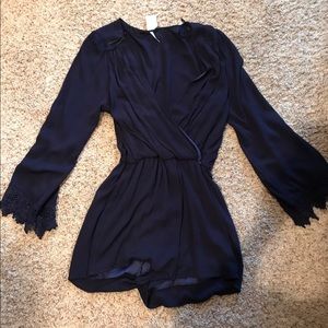 Navy blue romper size L