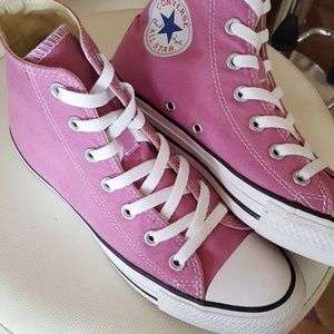 Rose Pink Hightop Converse