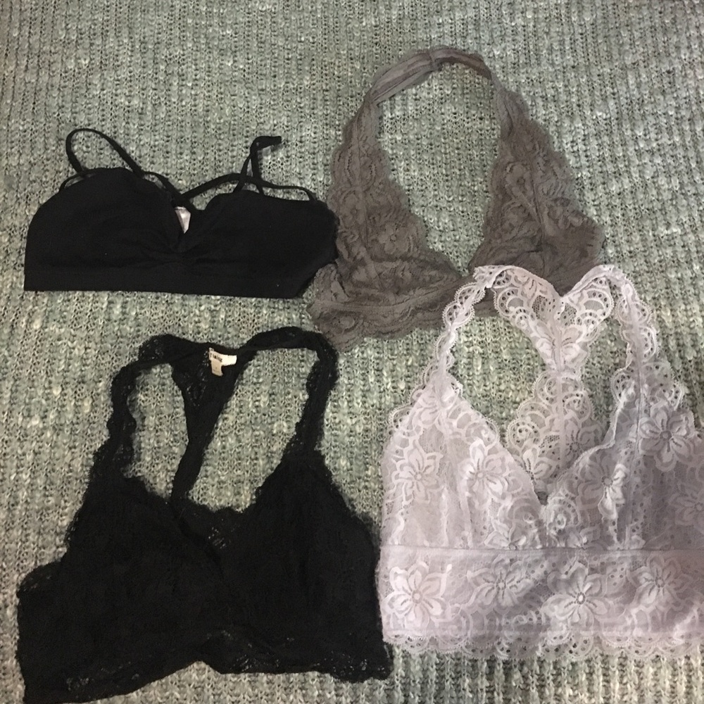 Bralettes, bundled or separately