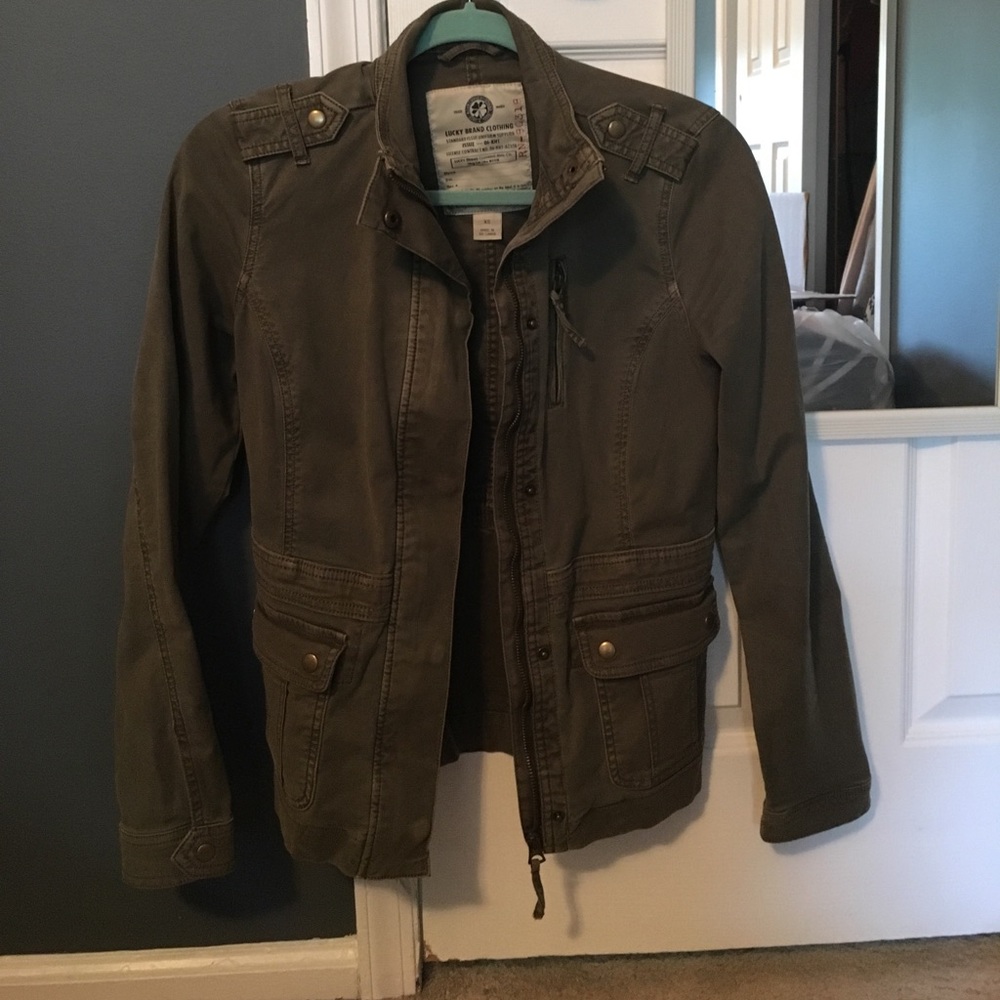 Lucky Brand green jacket.