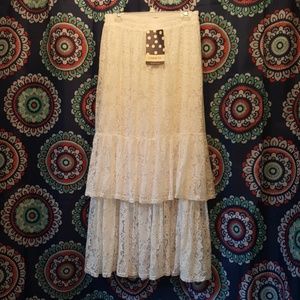 Beautiful what lace skirt!