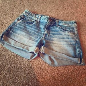 Denim shorts