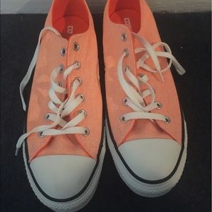 Orange Unisex converse
