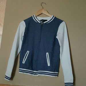 Forever21 Blue Varsity Jacket