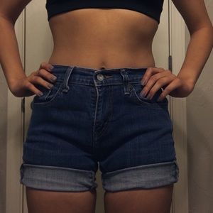 Vintage Levi's high waisted shorts