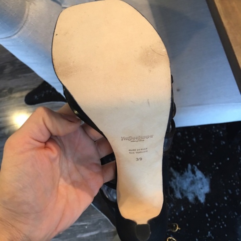 Saint Laurent Limited Edition Clear Sandals 9 ❤️ - Picture 3 of 4