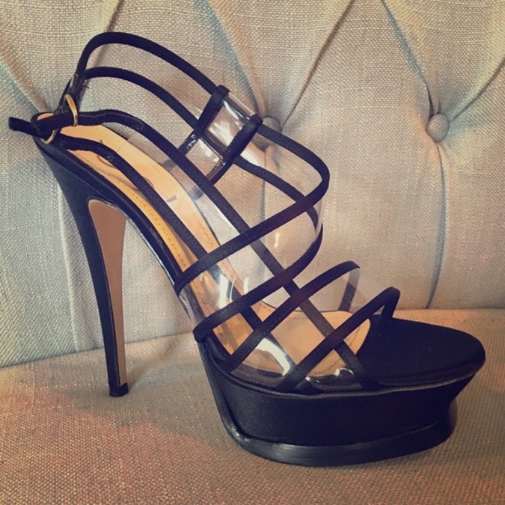 Saint Laurent Limited Edition Clear Sandals 9 ❤️ - Picture 4 of 4