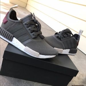 Women's NMD R1 Olive Maroon Adidas