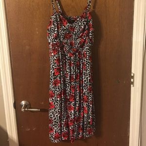 Torrid leopard rose dress