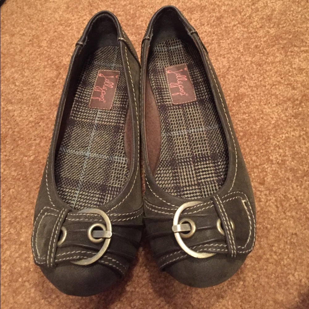 Jellypop brown slip-on flats