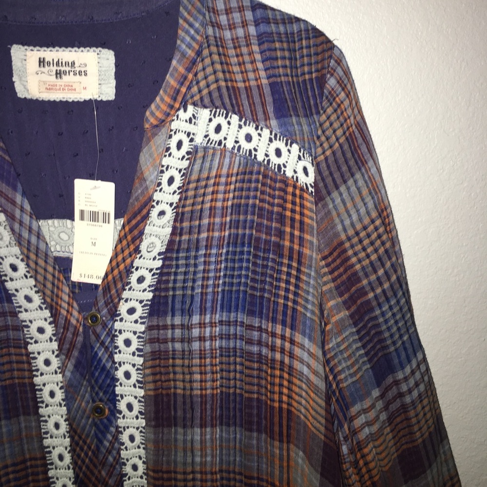 Plaid button down dress with rollup sleeves