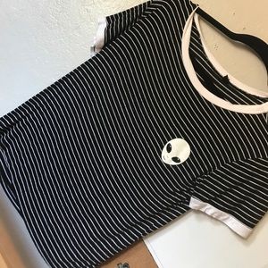 Stripped black and white short sleeve t shirt