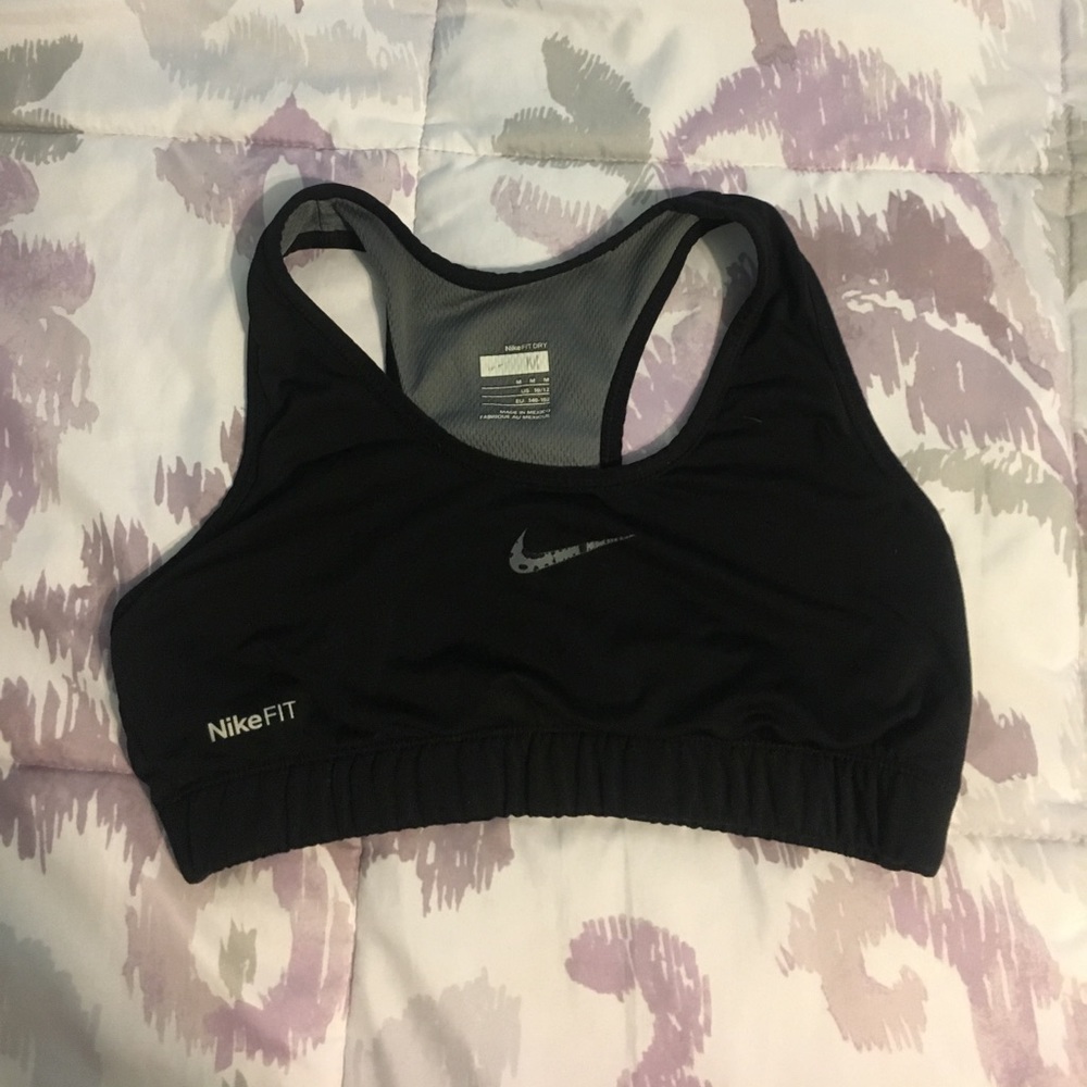Nike Black Sports Bra Size Medium