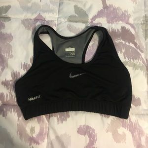 Nike Black Sports Bra Size Medium