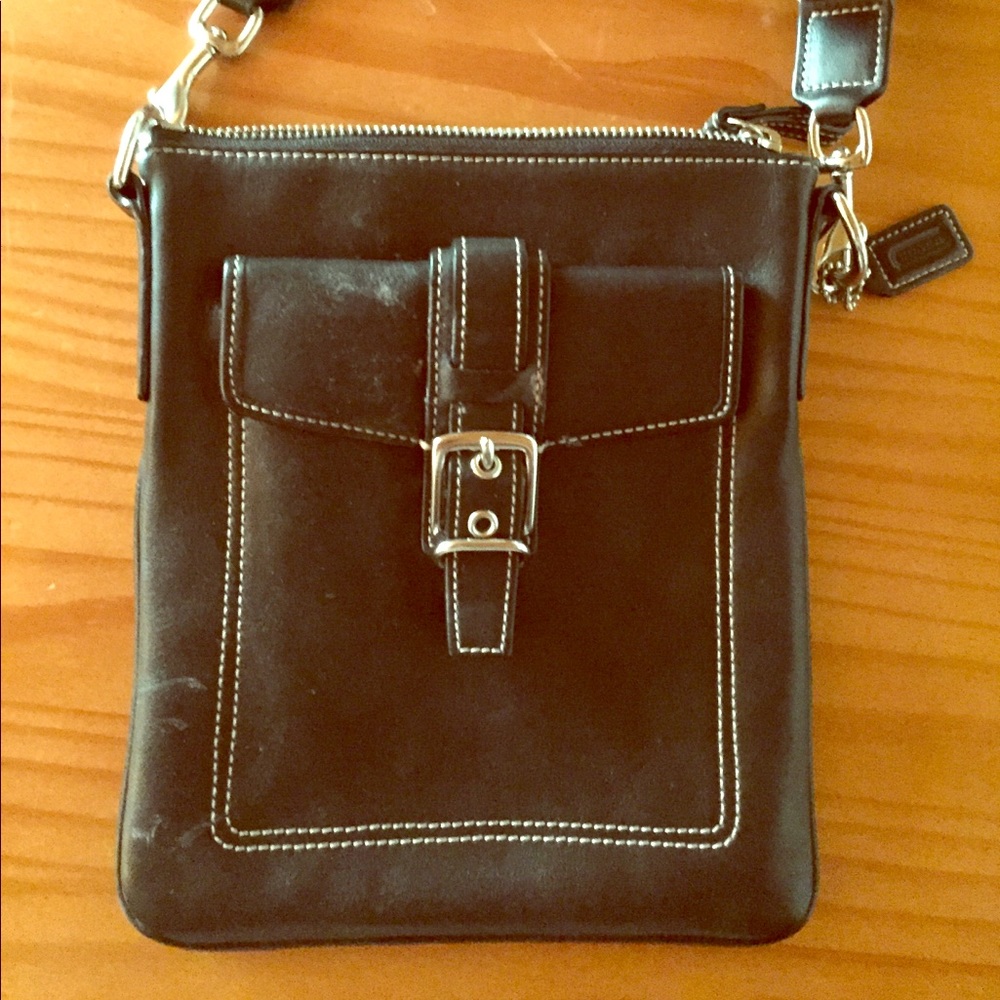 Black Coach crossbody bag