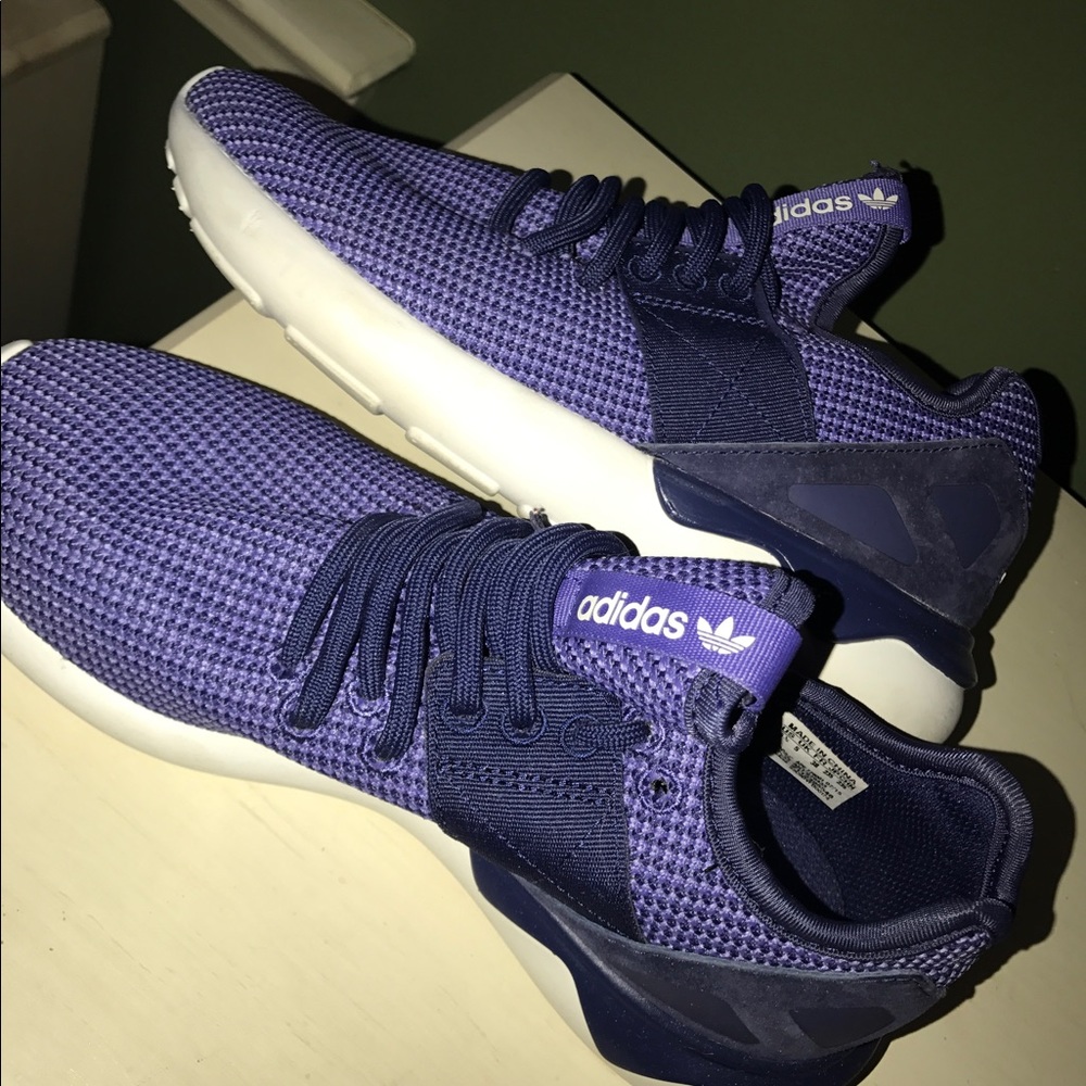 Adidas purple tubulars