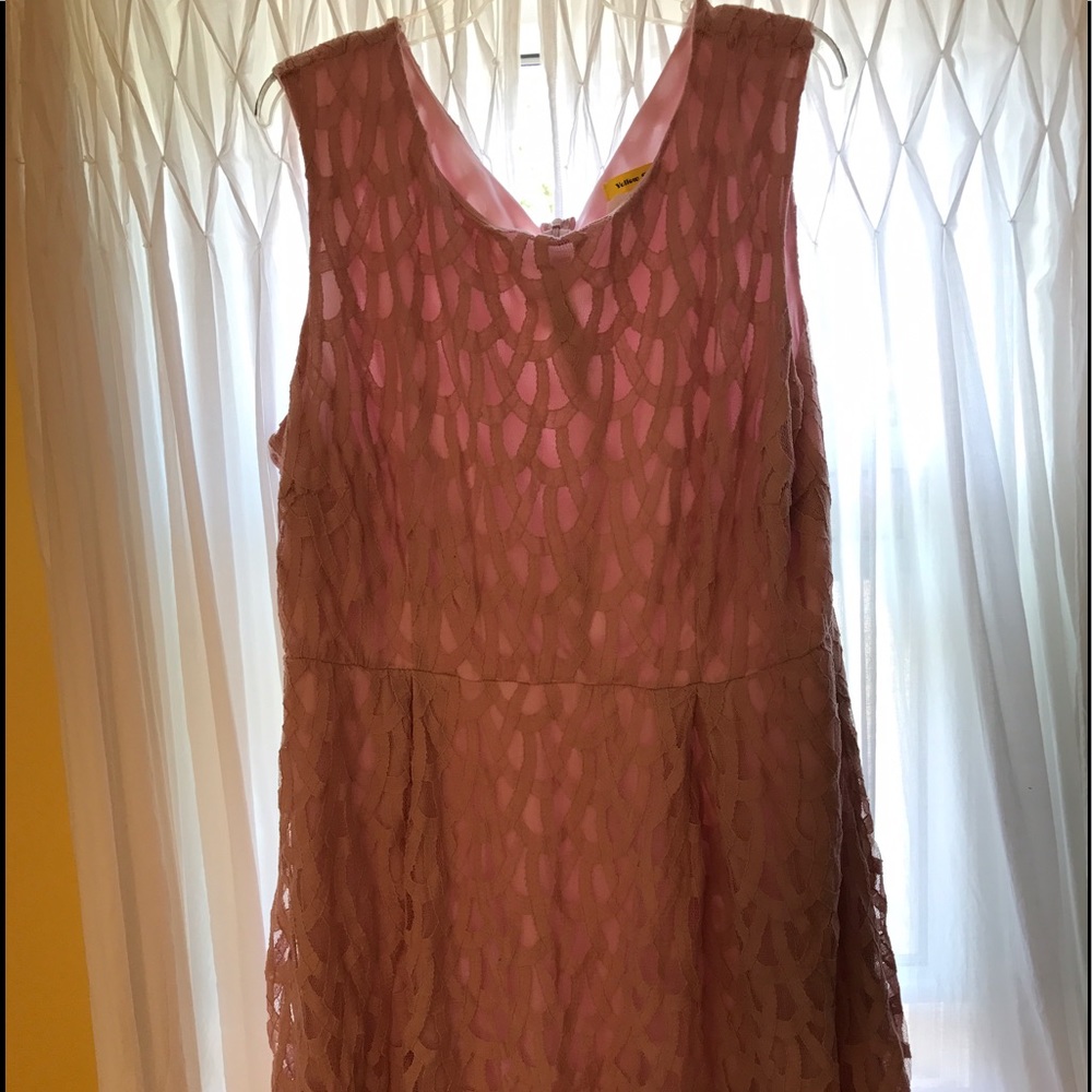 Dusty Pink Lace ModCloth Dress, 3x