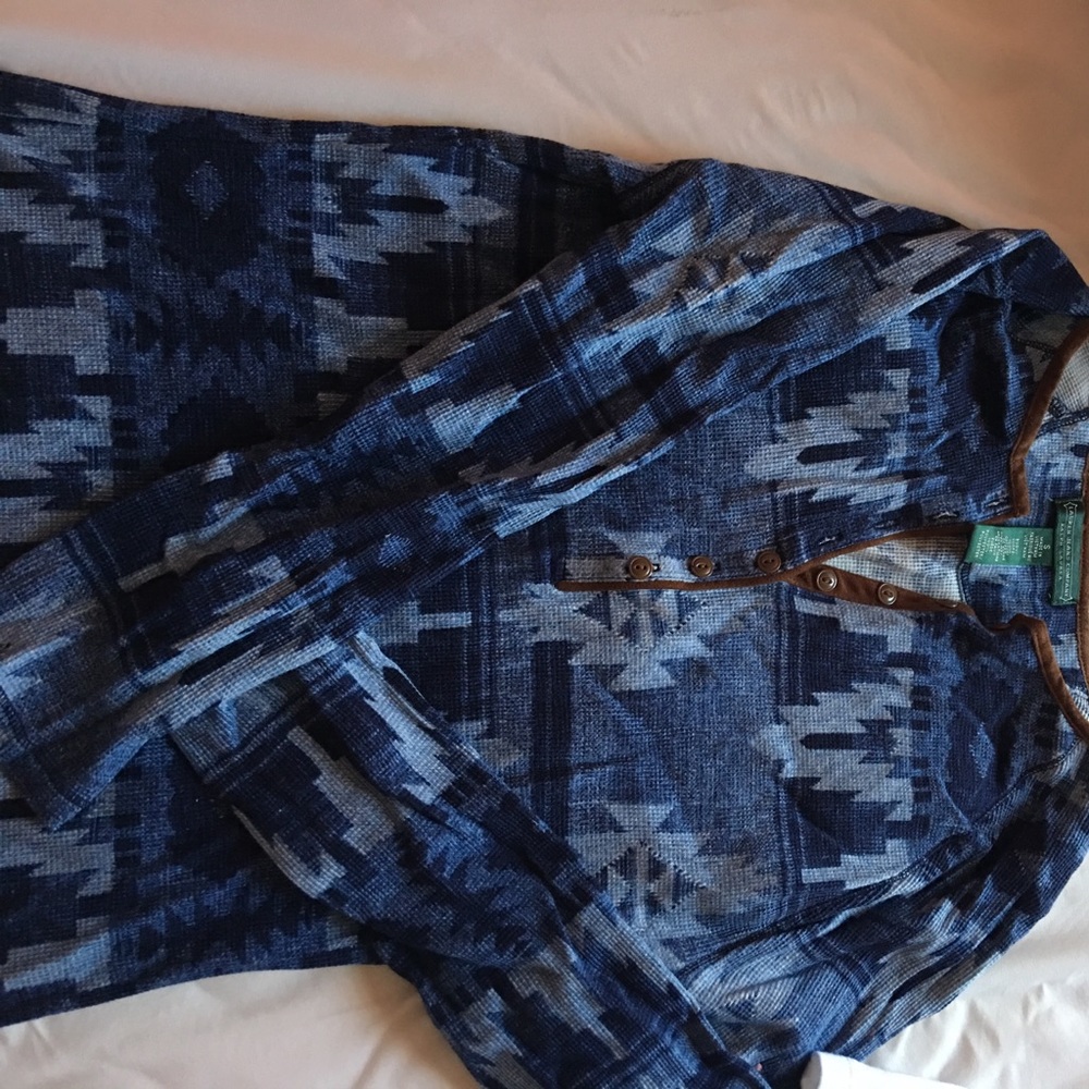 3/4 sleeve mesh shirt by Polo Ralph Lauren