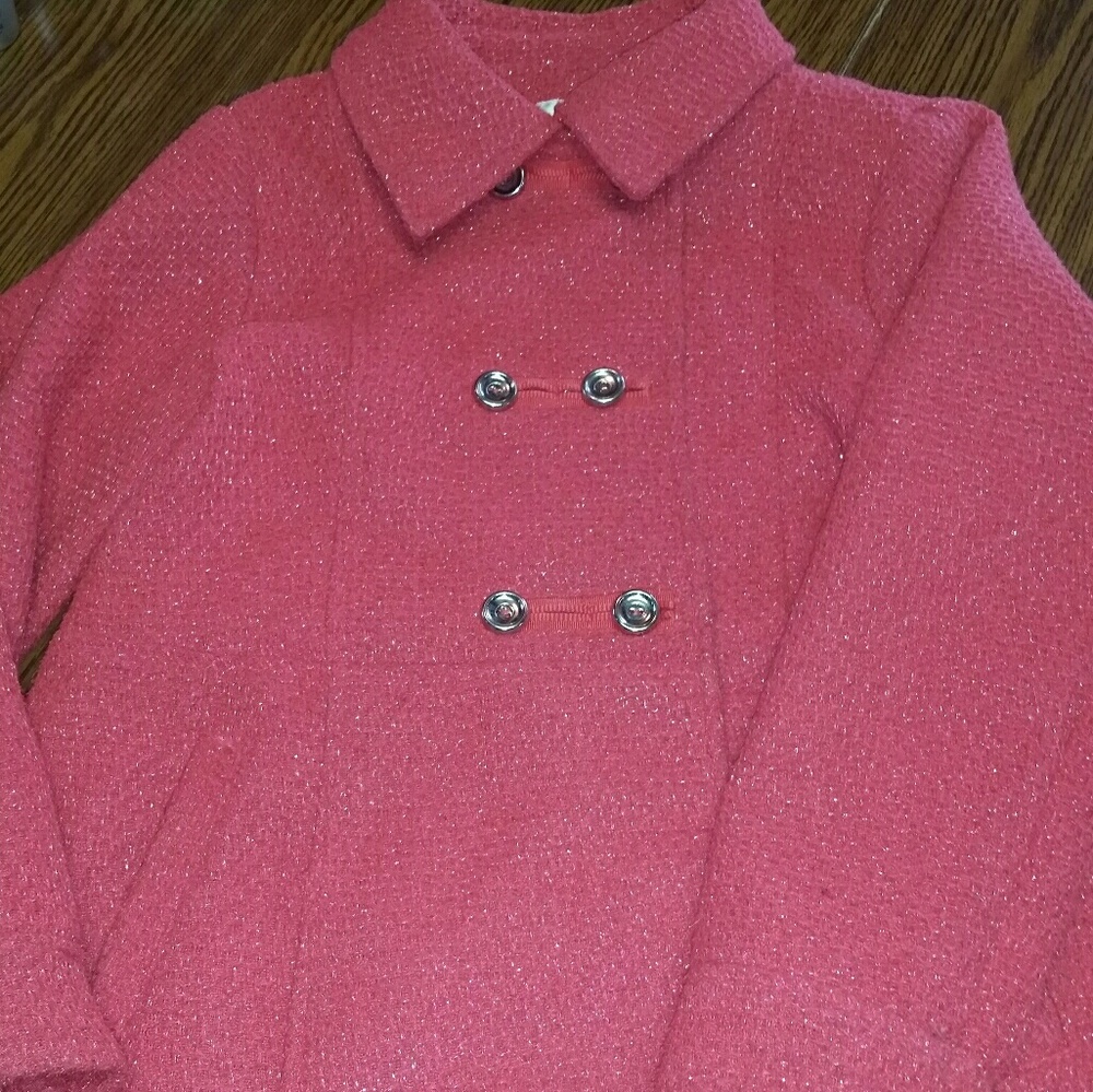 Pink/silver sparkly peacoat