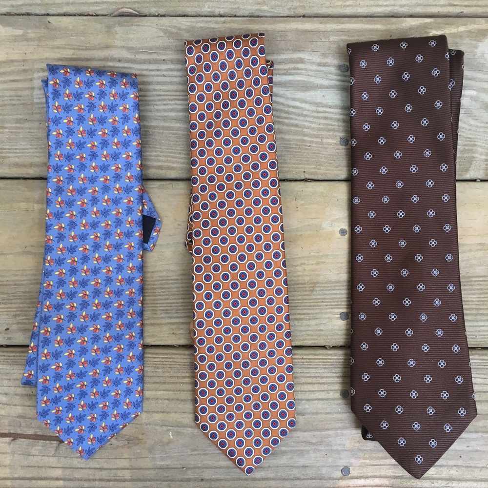 Brooks Brothers Men's Silk Pattern Ties (Bundle)