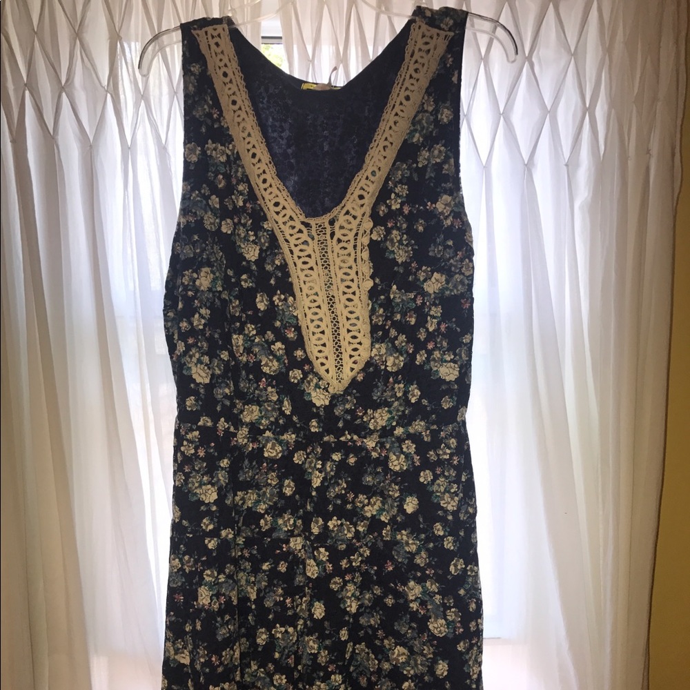Blue lace floral dress from ModCloth, size 3x