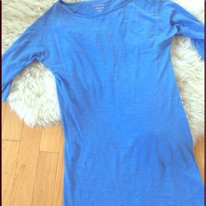 Lilly Pulitzer Blue Boat Neck Shift Dress sz XS