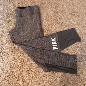 Grey PINK Athletic Capris